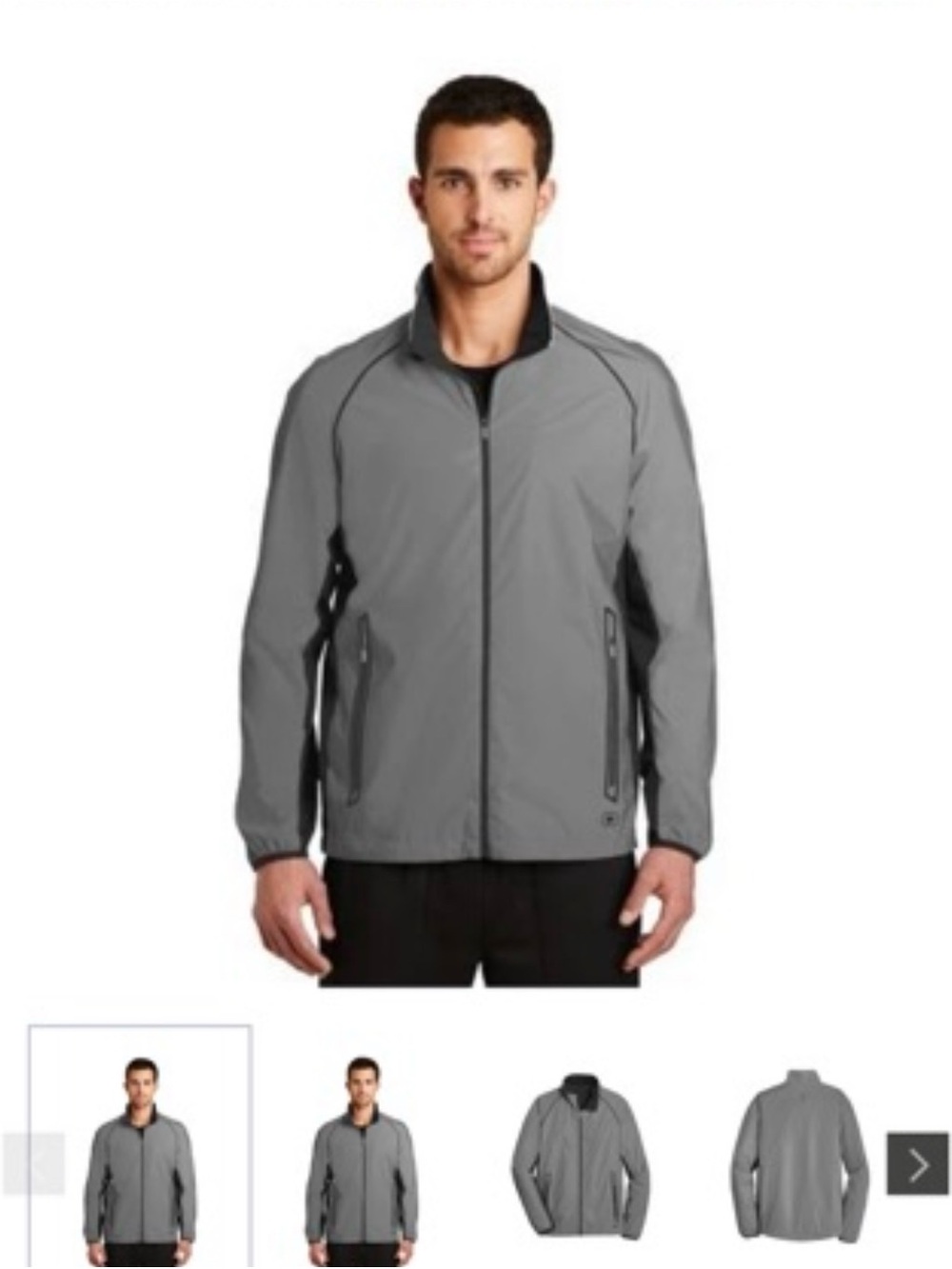 OGIO Gray Performance Full-Zip Men's Jacket